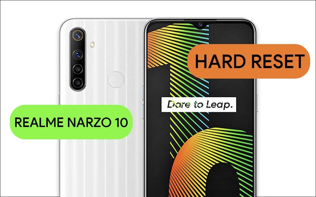 Hard Reset Realme Narzo 10