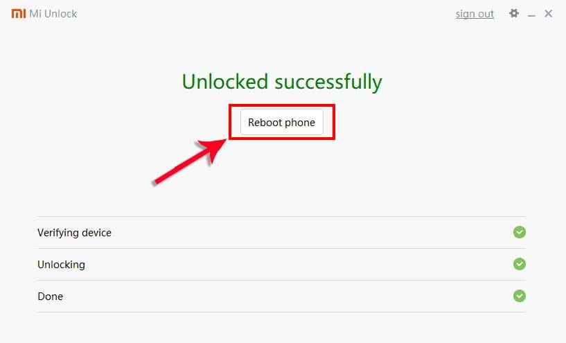 Xiaomi-Bootloader-Unlock-Successfully