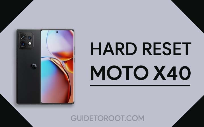 Motorola Moto X40 Hard Reset